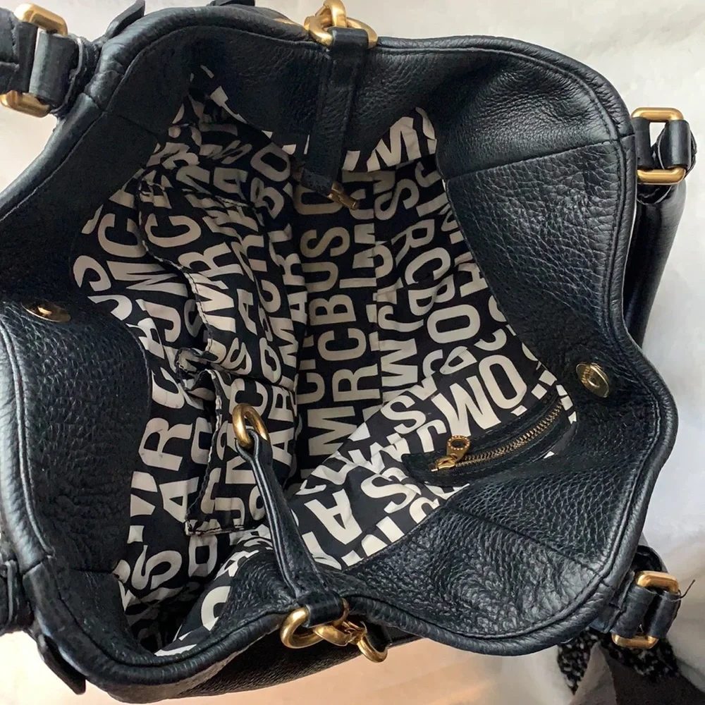 Marc by Marc Jacobs MBMJ large 2000’s slouchy black leather bag